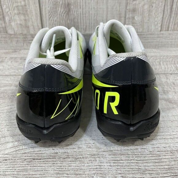 Nike Vapor Edge Shark Men Sz 16 Black White Volt Football Cleats DQ5114-170